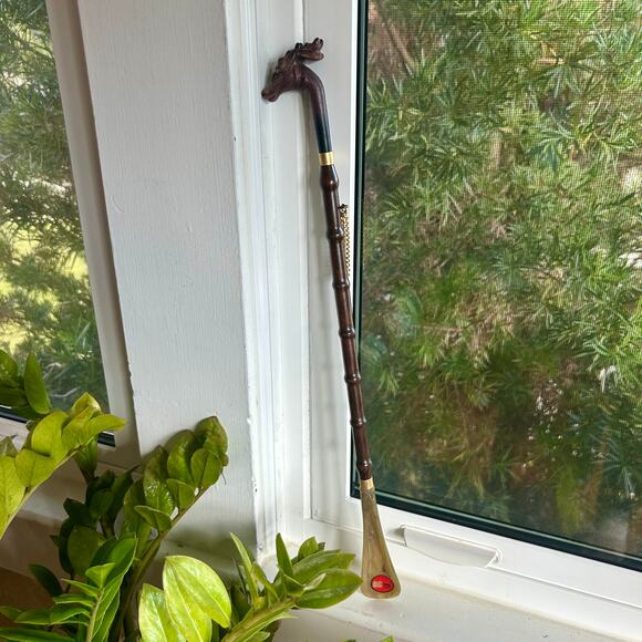 Vintage Italian Giraffe Head Shoe Horn – RC 1867 – 21” Length - Picture 10 of 12